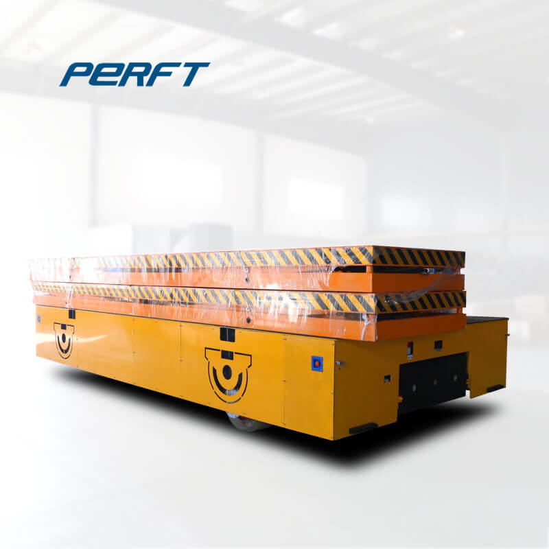 rail guided transfer cart for steel rolls warehouse 20 tons